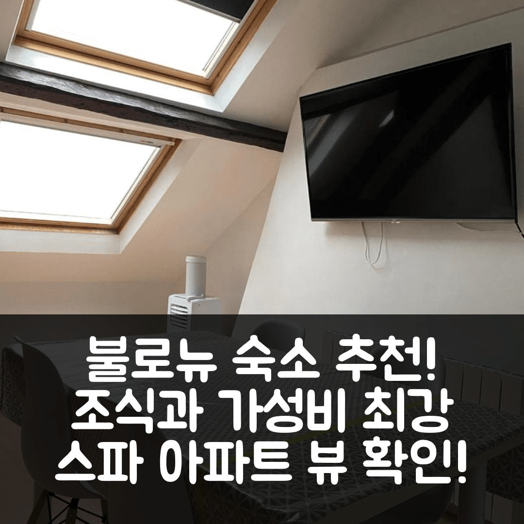 불로뉴 쉬르 메르 숙소 여행 호텔 추천 레 아파트망 뒤 스파 | 가성비와 조식이 뛰어난 5가지 이유