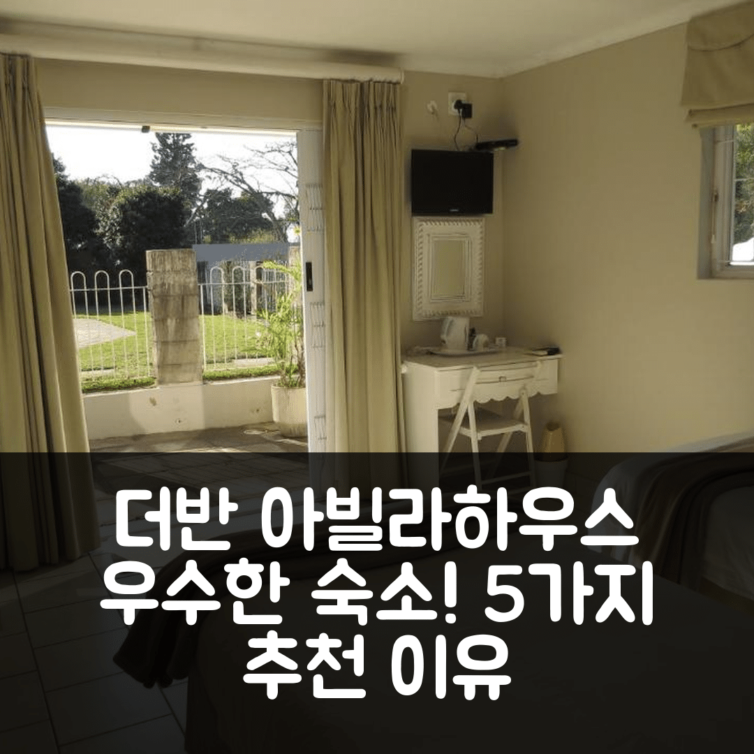더반 숙소 여행 호텔 추천 아빌라하우스 게스트하우스 | 가격과 조식 우수한 5가지 이유