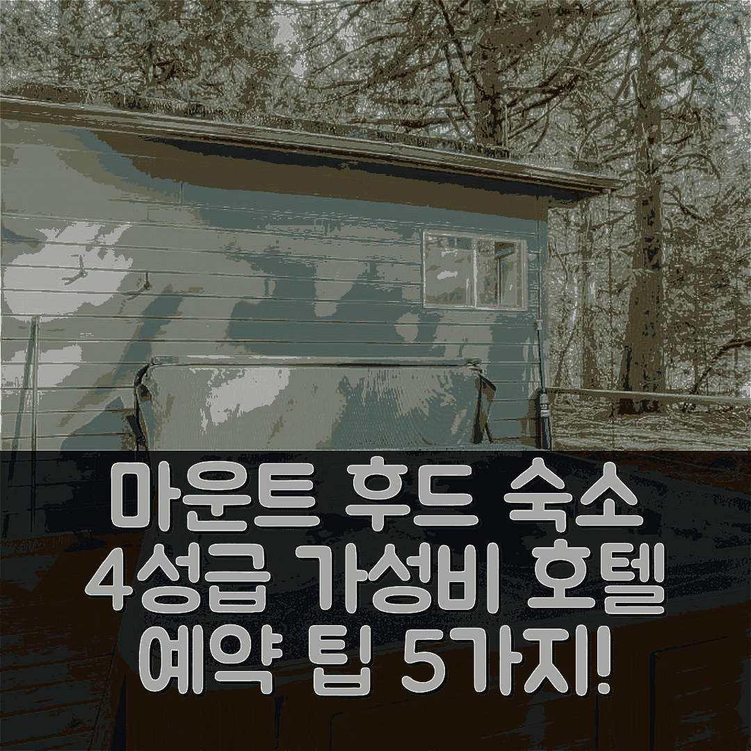 마운트 후드 빌리지 숙소 여행 호텔 추천 헌터스 해븐 | 가성비 좋은 4성급 조식과 예약 팁 5가지