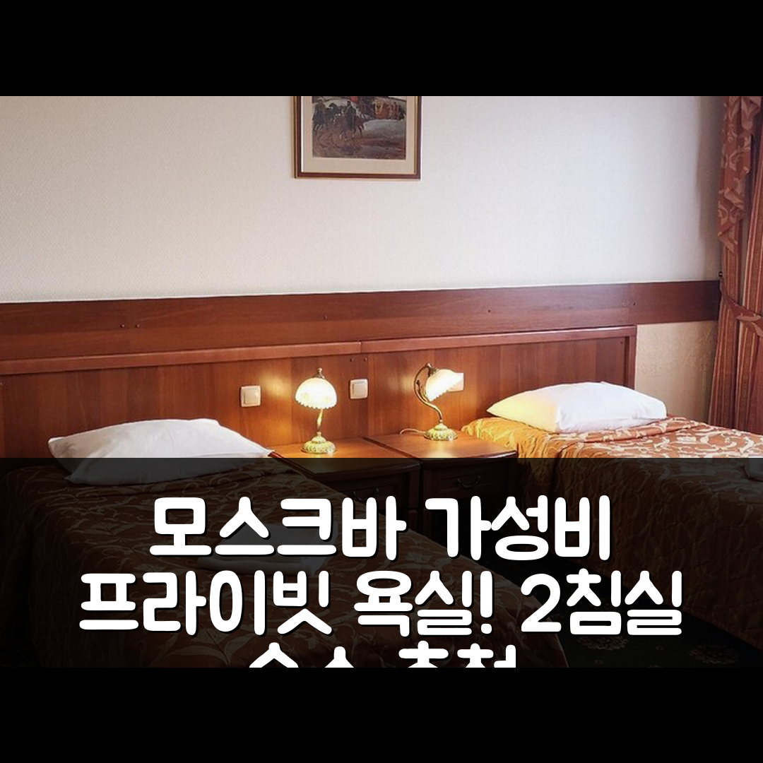 모스크바 숙소 여행 호텔 추천 남부 지역 아파트 | 2개 침실과 프라이빗 욕실로 가성비 뛰어난 숙박 5가지 이유