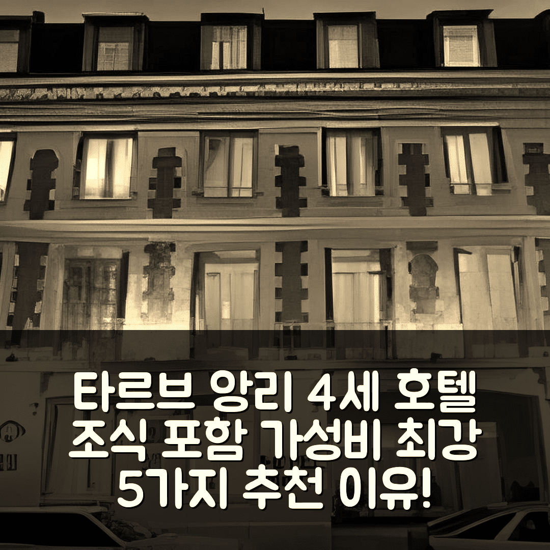 타르브 숙소 여행 호텔 추천 앙리 4세 호텔 | 조식과 가성비가 빛나는 5가지 이유