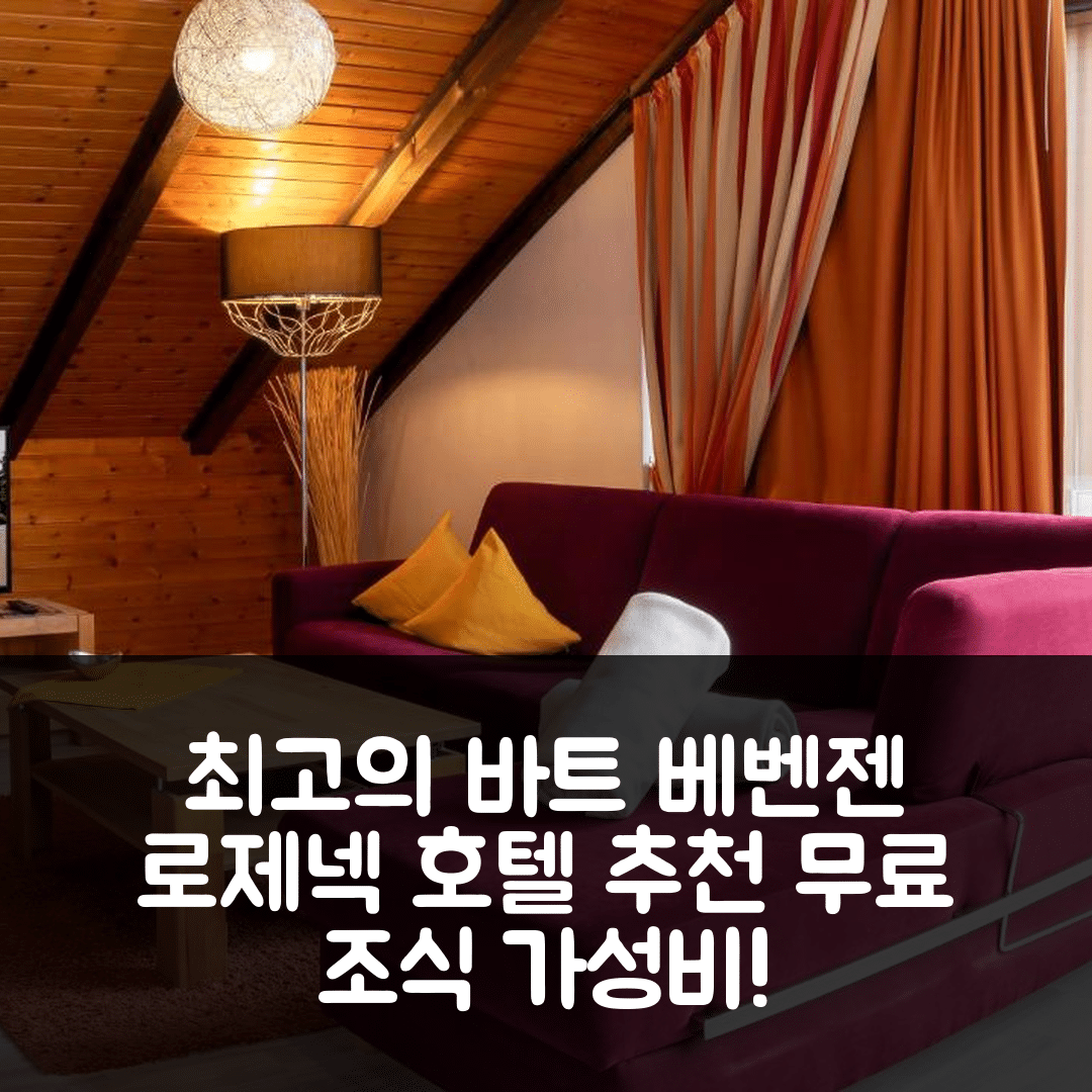 바트 베벤젠 숙소 여행 호텔 추천 하우스 로제넥 | 무료 조식과 가성비 뛰어난 4성급 위치 정보 7가지