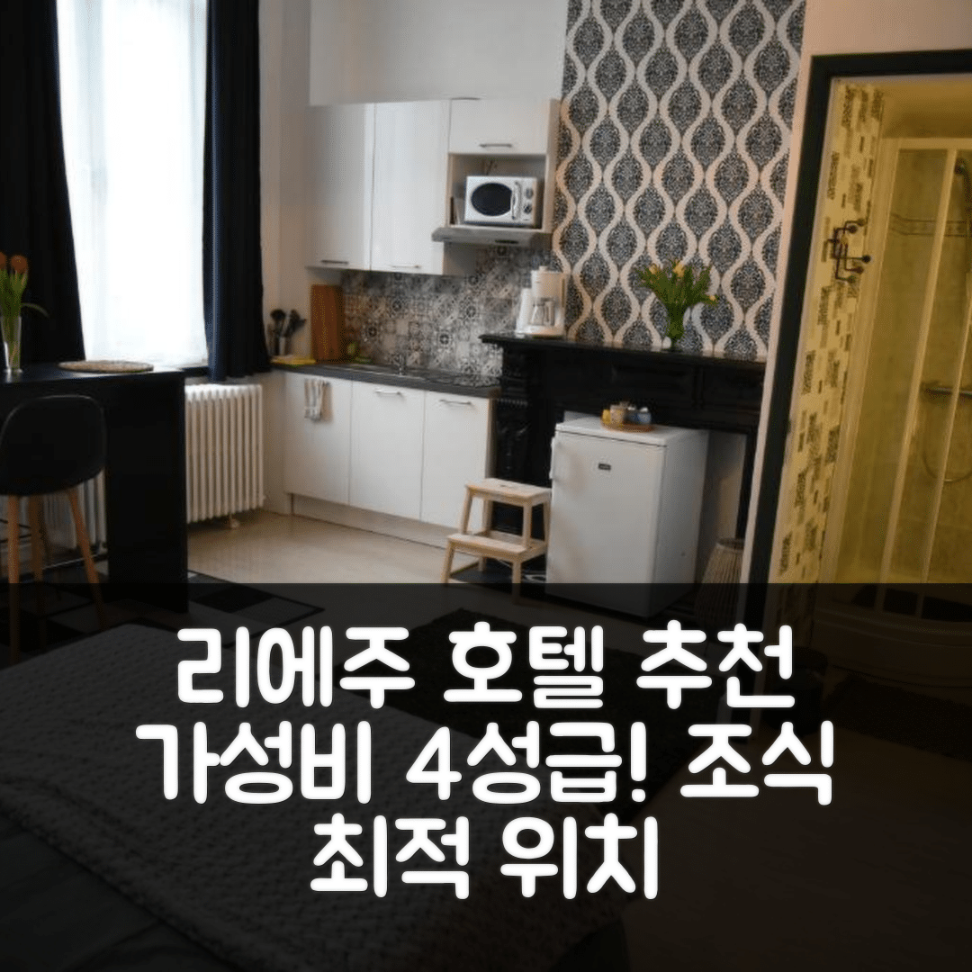 리에주 숙소 여행 호텔 추천 르 피에르코트 호텔 | 가성비 좋은 4성급 조식과 위치 정보 6가지
