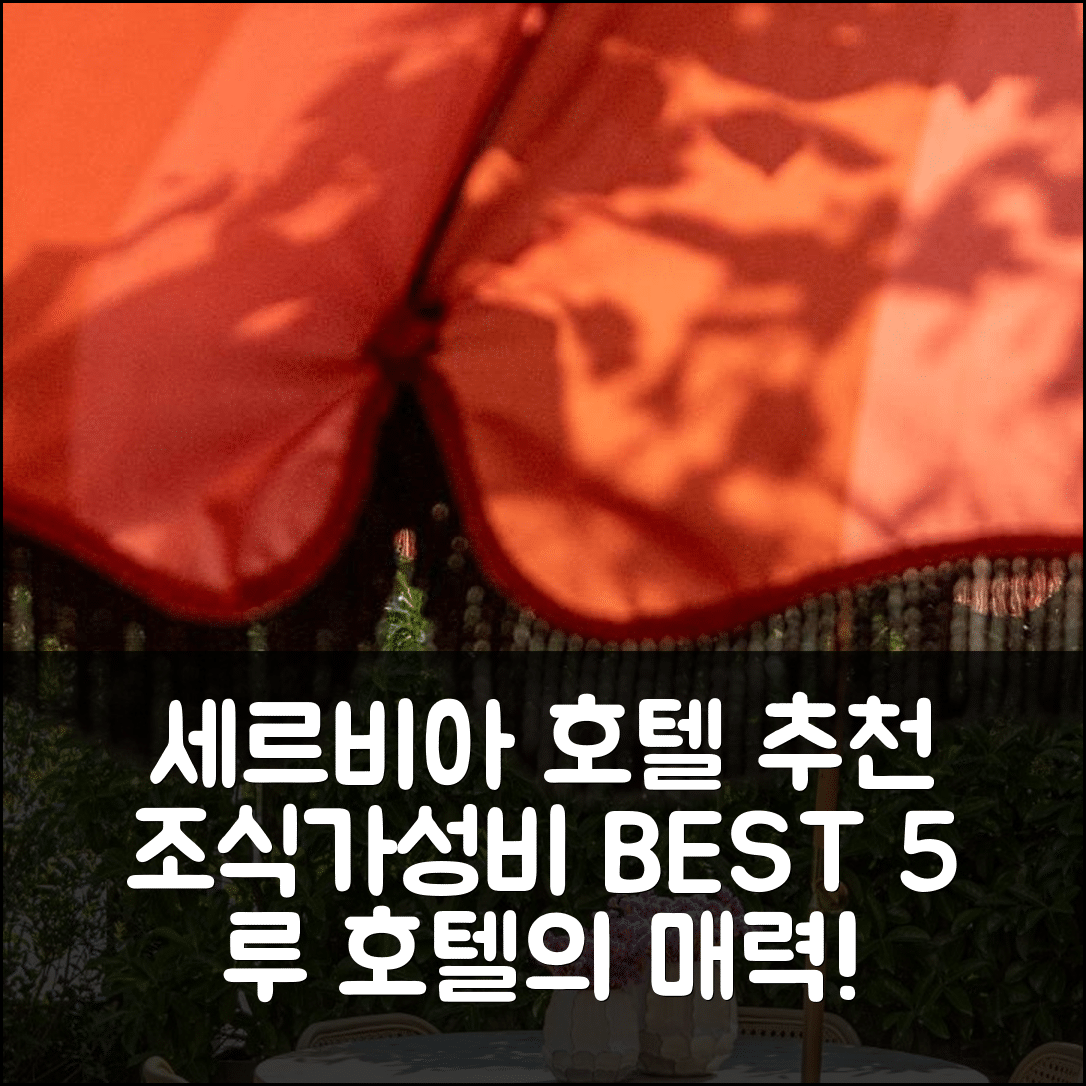 세르비아 숙소 여행 호텔 추천 루 호텔 | 조식과 가성비 뛰어난 5가지 이유